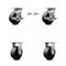 Service Caster 5 Inch Glass Filled Nylon Caster Set with 2 Brakes/Swivel Lock 2 Rigid SCC SCC-30CS520-GFNB-TLB-BSL-2-R-2 - alternate 1